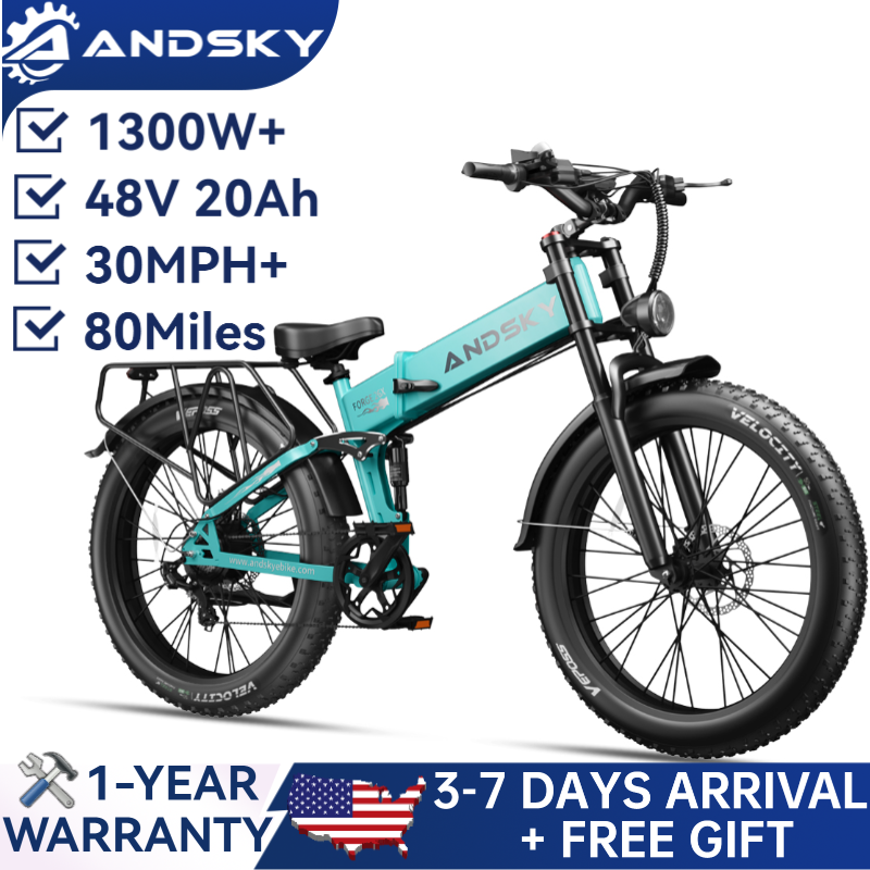 Commuting On Mountain Bike - ANDSKY Forge 26 Faltbares Elektrofahrrad 1300W