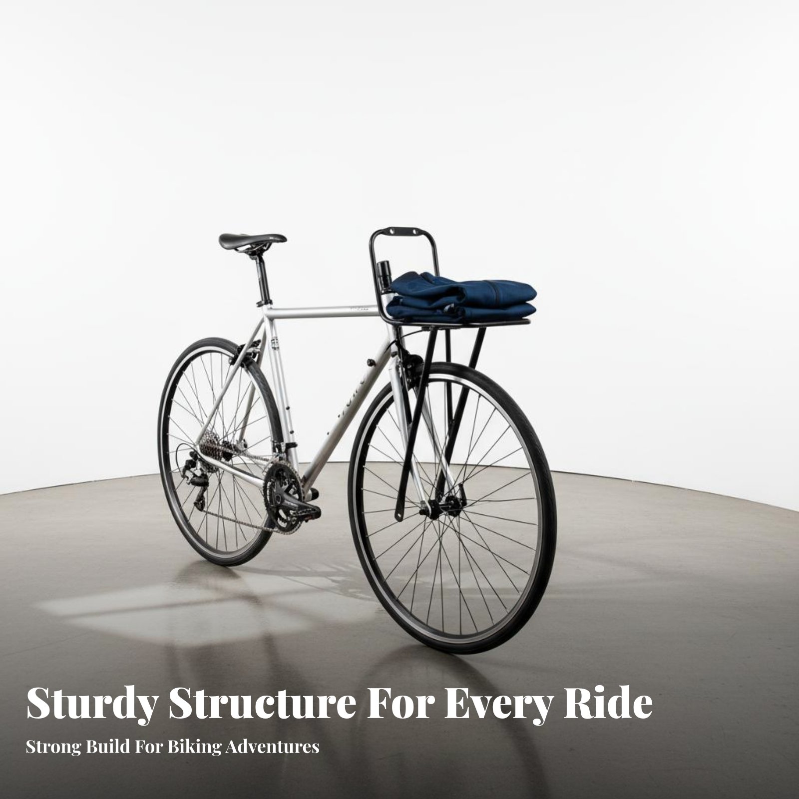 Cargo Rack Aluminum - Fahrrad-Gepäckträger vorne, leichter Aluminium-Frontgepäckträger, großes Fassungsvermögen,