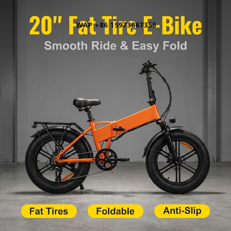 Cycling For Commute - Tragbares, faltbares 20-Zoll-Elektro-Mountainbike, 500W, 48V, 13Ah,