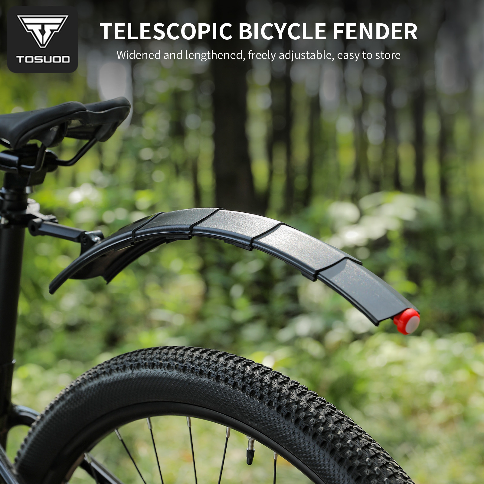 Fender Mudguard Set - TOSUOD Verstellbare Fahrradschutzbleche Set Breiter Länger