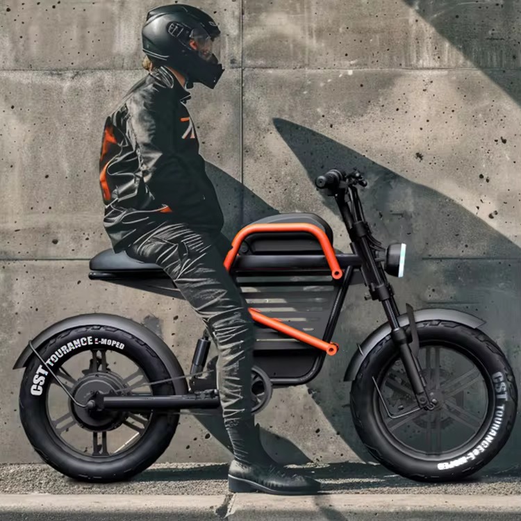 Commuting With Road Bike - 60V 20Ah WideTire Elektromotorrad für Erwachsene,
