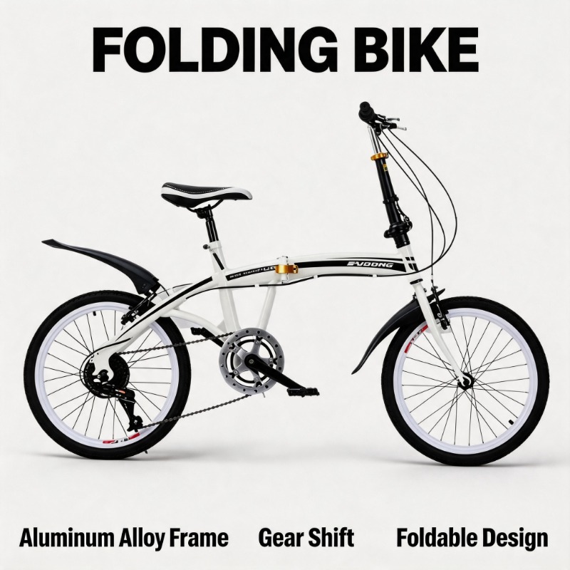 Commuter Biking - 20-Zoll-Klapprad – kompakt und tragbar, leicht,