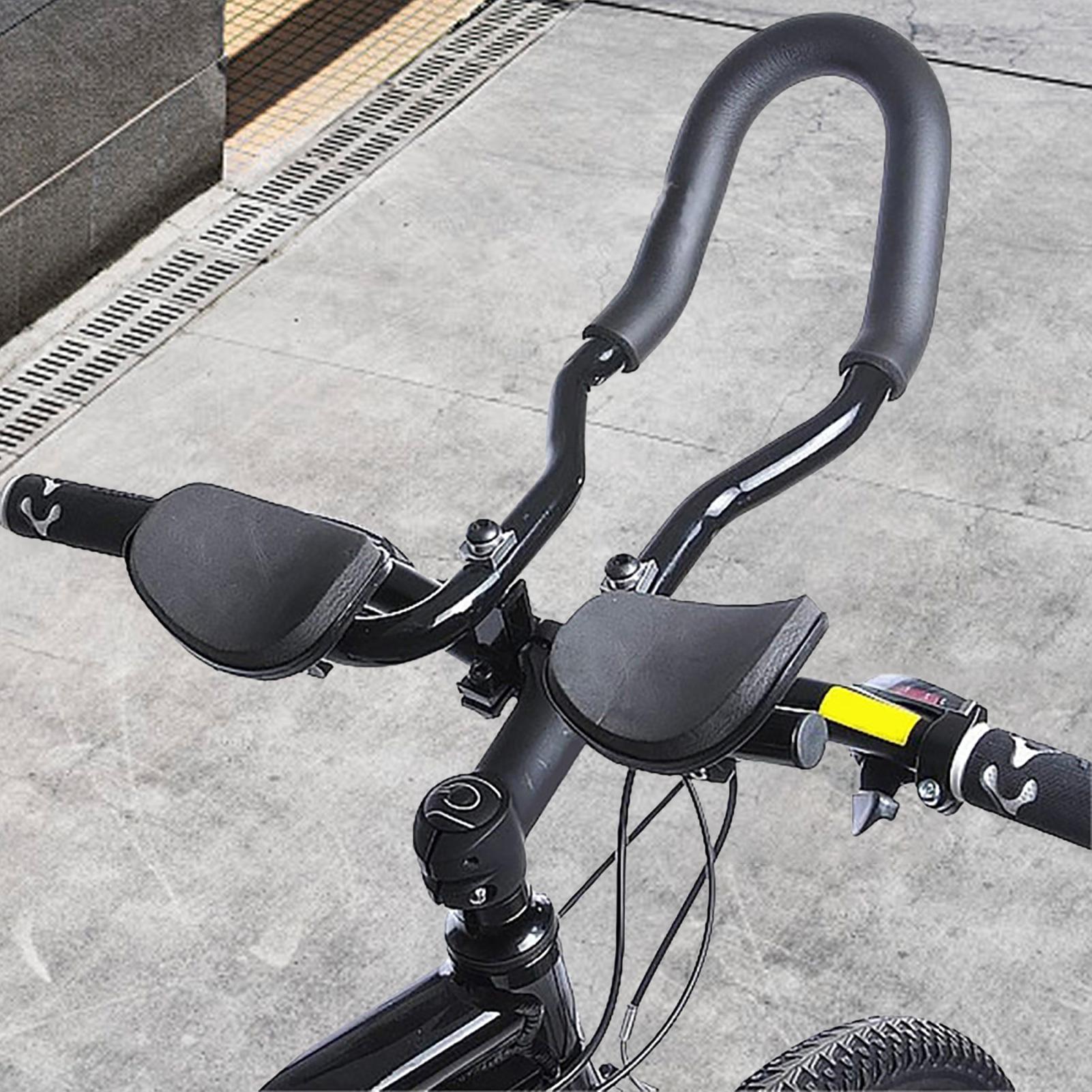 Commuting With Road Bike - Aerobars für Rennräder, Schnellverschluss-Fahrrad-Armstützenlenker, Leichte Armstützen,