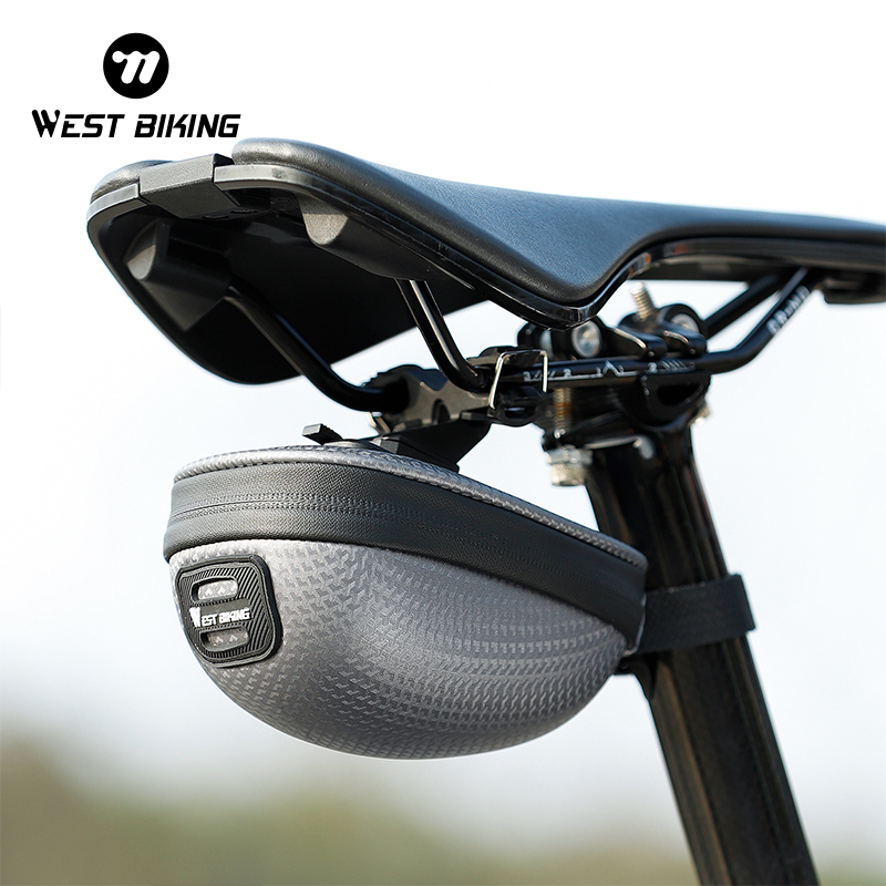 Saddle Bag Under Seat - WEST BIKING Mini Tragbare Fahrrad-Satteltasche Wasserdichte