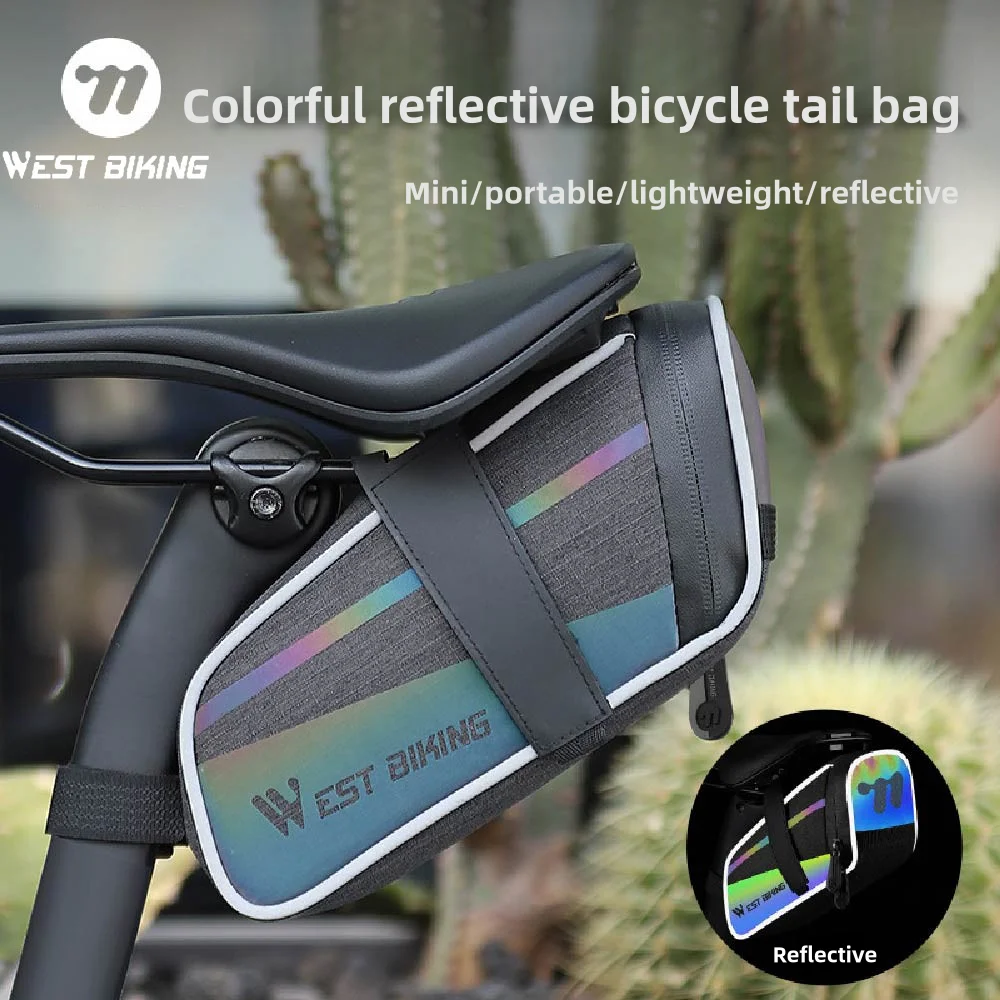 Saddle Bag Under Seat - Fahrrad-Satteltasche, kleine Rennrad-Sitztasche, 1,8 l wasserdichte