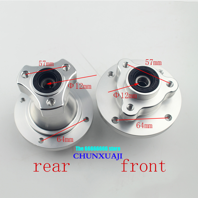 Dynamo Hub Front - Hochwertige CNC 12mm Achsloch Motorrad Vorder-
