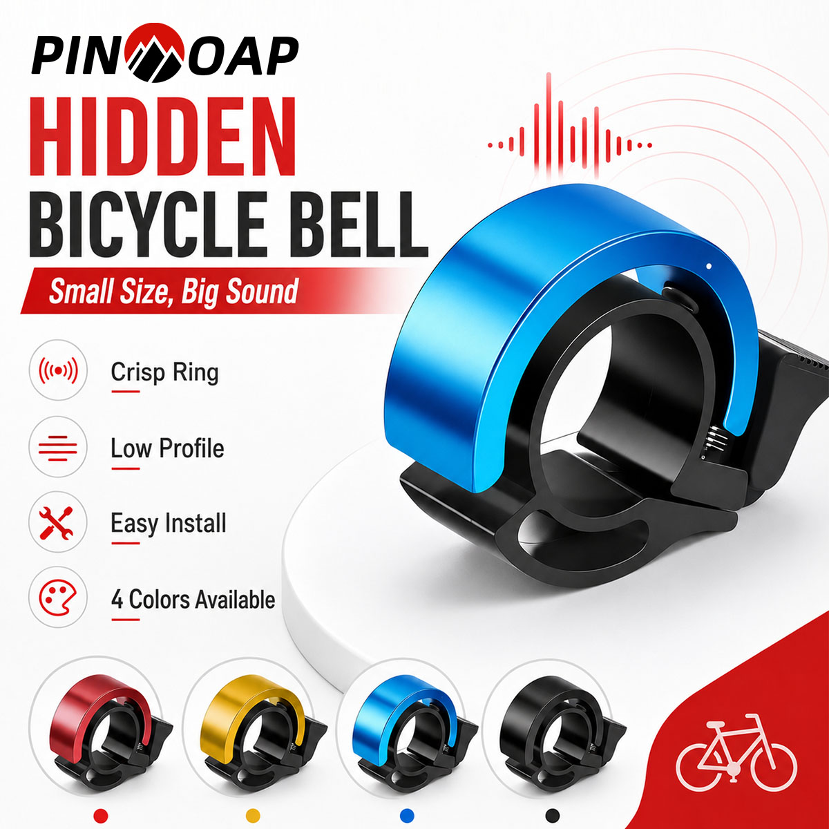PINMOAP 1PC Unsichtbare Fahrra – Bell Handlebar Ring Bewertung und Preis