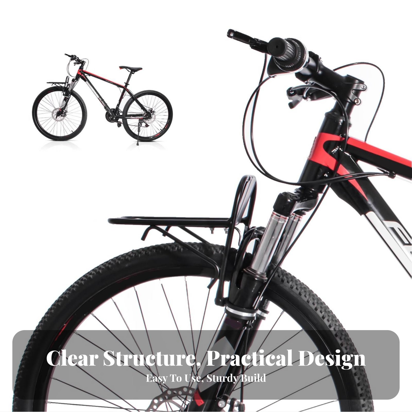 Fahrrad-Vorderradgepäckträger  – Cargo Rack Aluminum Bewertung und Preis