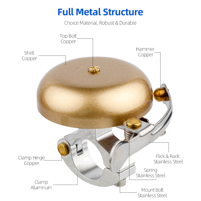 unt klasik döngüsü pirinç çan  – Bell Handlebar Ring Bewertung und Preis